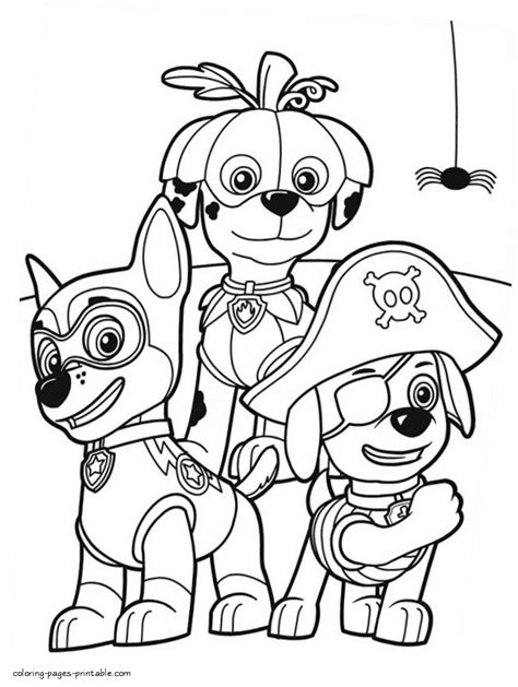 halloween coloring pages paw patrol coloring pages printablecom
