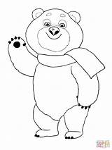 Bear Polar Coloring Pages Winter Mascot Cute Olympic Mascots Olympics Drawing Sheet Clipart Bears Color Getdrawings Printable sketch template
