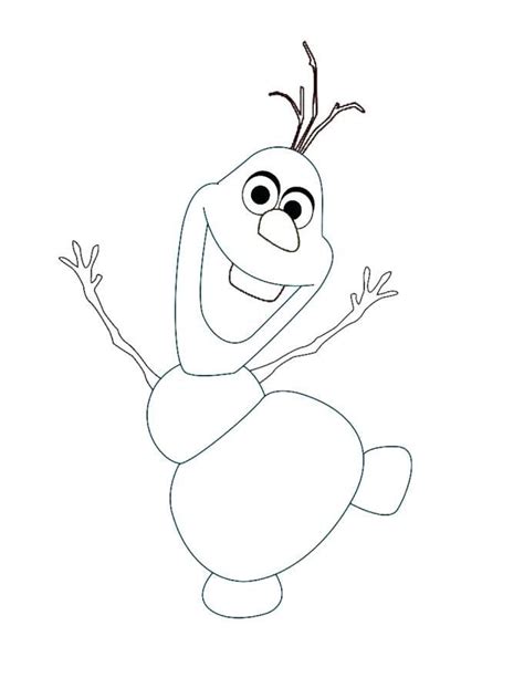 coloring pages  olaf  snowman snowmanname   olaf drawing