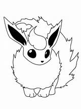 Pokemon Coloring Pages Flareon Eevee Fire Bulkcolor Colouring Printable Cute sketch template