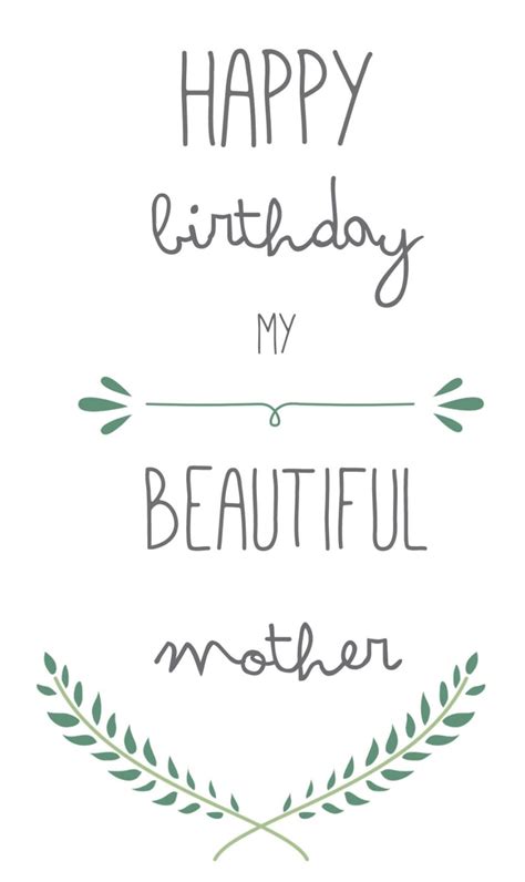 printable mother birthday card mum birthday card card mom etsy uk