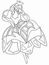 Princess Coloring Pages Dancing sketch template