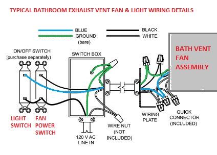 nutone exhaust fan wiring diagram wiring diagram