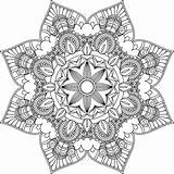 Mandala Adults Mandalas Coloriage Grown sketch template