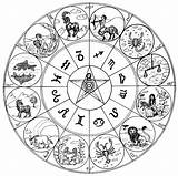 Coloring Zodiac Signs Astrology Pages Astrologie Coloriage Therapy Stress Anti Printable Sign Adult Horoscope Symbols Color Life Colouring Signe Astrological sketch template