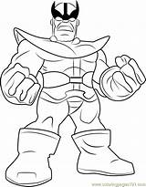 Thanos Squad Print Coloringpages101 Colorear sketch template