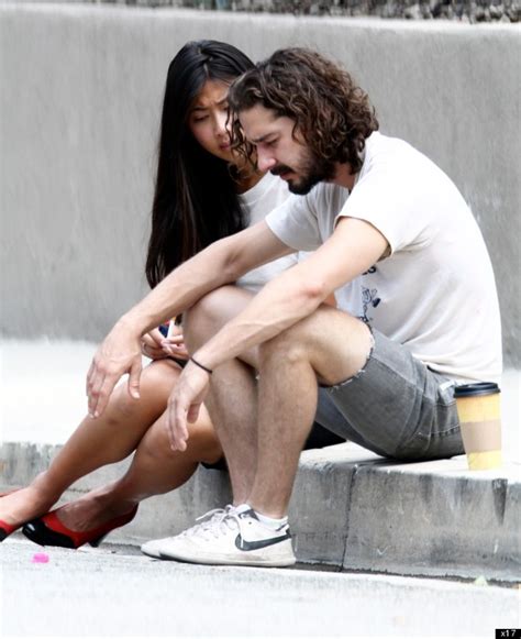shia labeouf and girlfriend karolyn pho have a very public domestic in