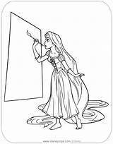 Rapunzel Coloring Tangled Pages Disneyclips Gothel Mother Disney Painting sketch template