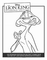 Timon Coloring Lion King Pages Disney Printable Sheets Sweeps4bloggers Color Colouring Sheet Pumbaa Characters Click Choose Board sketch template