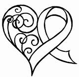 Cancer Swirl Ribbons Ovarian Craftsy sketch template