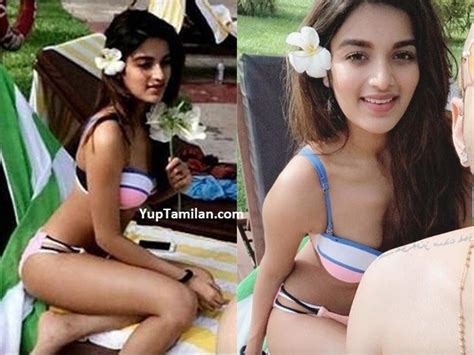 nidhhi agerwal sexy bikini photos hottest navel cleavage images