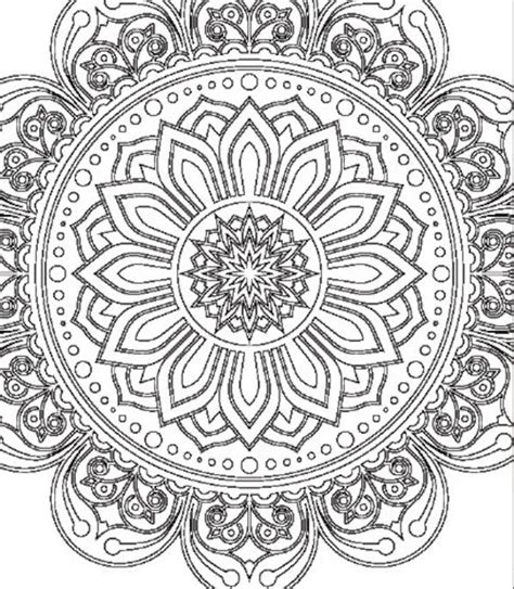 unique mandala coloring pages stress  anxiety relief etsy