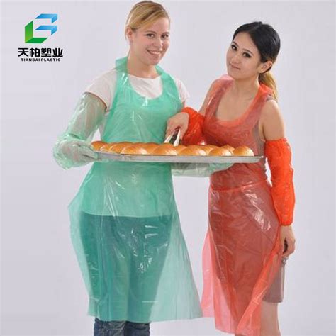 disposable plastic apron cooking apron food grade pe apron buy