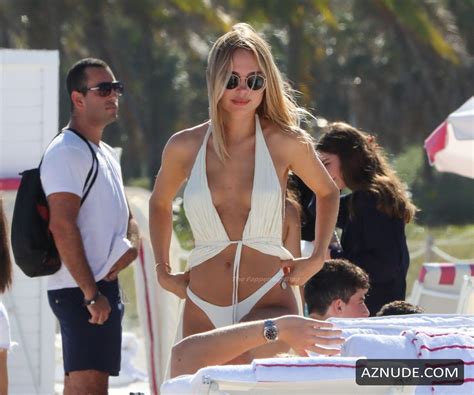 Kimberley Garner Sexy Seen Wearing White Bikini In Miami Florida Aznude