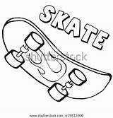 Skateboard Coloring Clip Cartoon Pages Children Book Style Logo Spitfire Illustration Template Stock Colouring sketch template