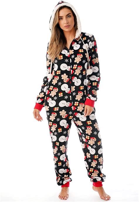 just love holiday ugly christmas adult onesie pajamas clothing