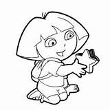 Dora Coloring Explorer Star Holding Netart sketch template