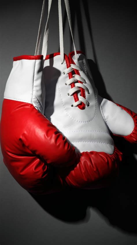 wallpaper boxing gloves red white boxing sport 11067