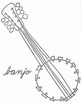Bluegrass Banjo Instruments Lois Ehlert sketch template