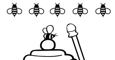 bees  honey pot coloring page mama likes