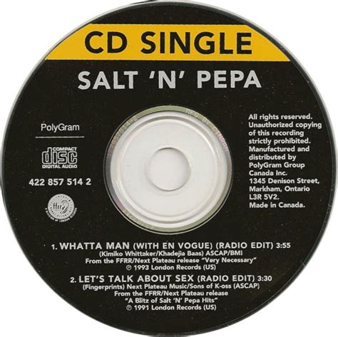 Salt N Pepa Whatta Man Let S Talk About Sex 1993