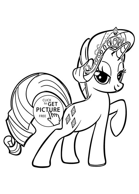 coloring page    pony rarity coloring home