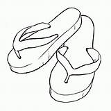 Flop Flops Flipflop Clipartmag Sandal Getdrawings sketch template