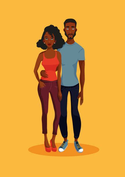 Best African American Couple Illustrations Royalty Free