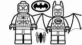 Spiderman Lego sketch template