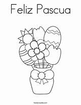 Coloring Easter Flowers Pages Printable Pascua Ama Feliz Jesus Spring Flower Kids Bouquet Sheets Grow Colouring Print Twistynoodle Template Color sketch template