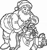 Christmas Colouring Father Pages Library Clipart Santa sketch template