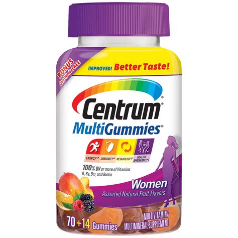 centrum multigummies womens multivitamin gummies  count walmartcom