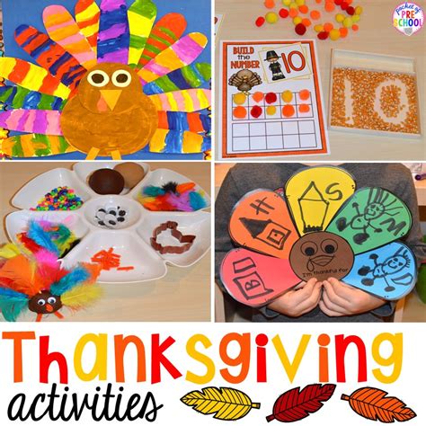 thanksgiving activities  centers  preschool pre   kindergarten