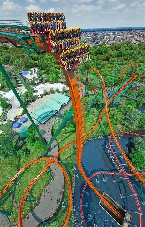 This Is The Longest Tallest And Fastest Dive Roller Coaster In The