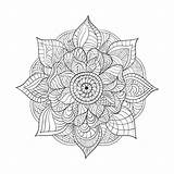 Volwassenen Volwassen Zentangle Mandalas Kleurende Spelen Bloemen Downloaden Raden Bestand sketch template