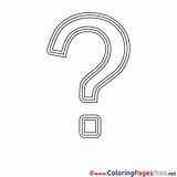 Question Mark Colouring Sheet Coloring Title sketch template