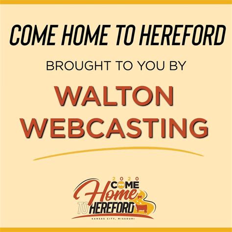 walton webcasting  junior national hereford expo  pulse