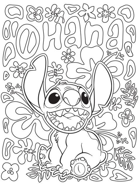kleurplaat disney stich