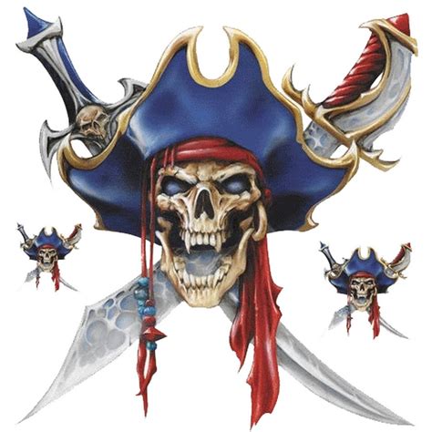 54 pirate skull tattoos collection