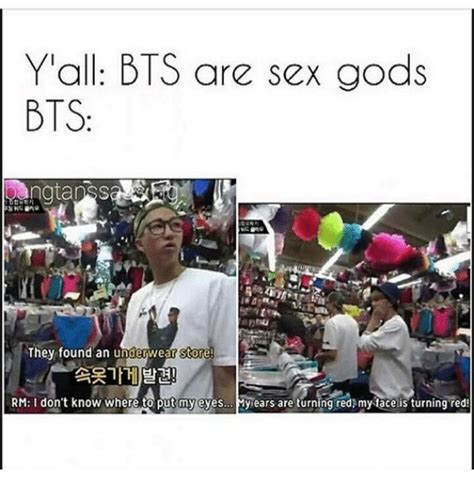 Yall Bts Are Sex Gods Bts They Found An Underwear Store Rm I Dont
