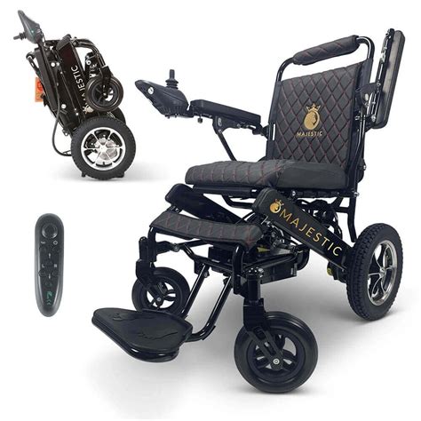 electric wheelchair dual motorized foldable lightweight power wheelchair portable wide