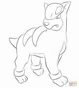 Houndour Coloring Pages Pokemon Ampharos Printable Crafts Generation Ii Cartoons Drawing Color Draw sketch template