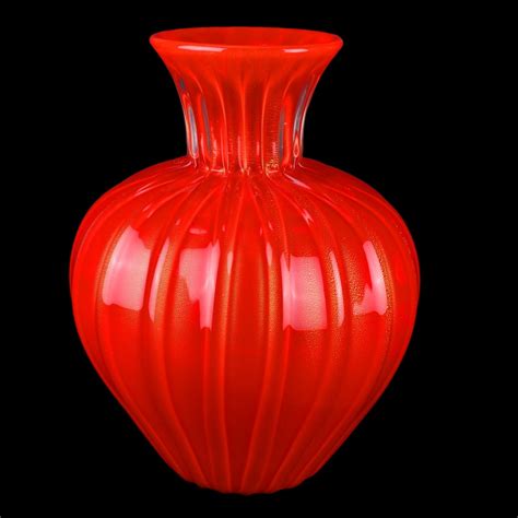 Two 2 Large Murano Italian Art Glass Vases Kodner Auctions