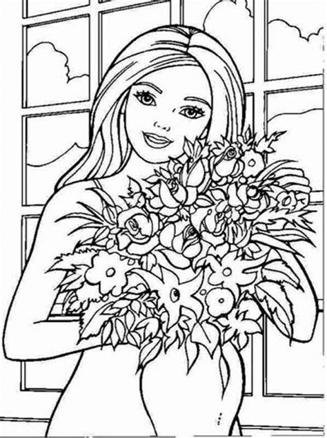 kids page barbie coloring pages  childrens