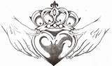 Claddagh Ring Irish Tattoo Tattoos Designs Deviantart Symbol Choose Board sketch template