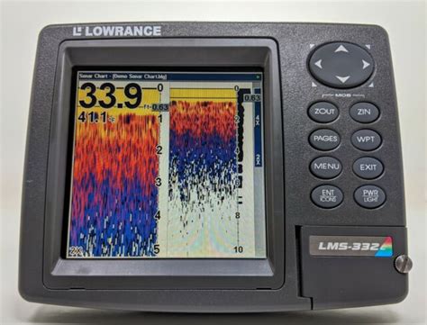 lowrance lms   gps radar sonar fish finder head unit ebay