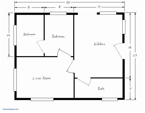 simple floor plan  dimensions image