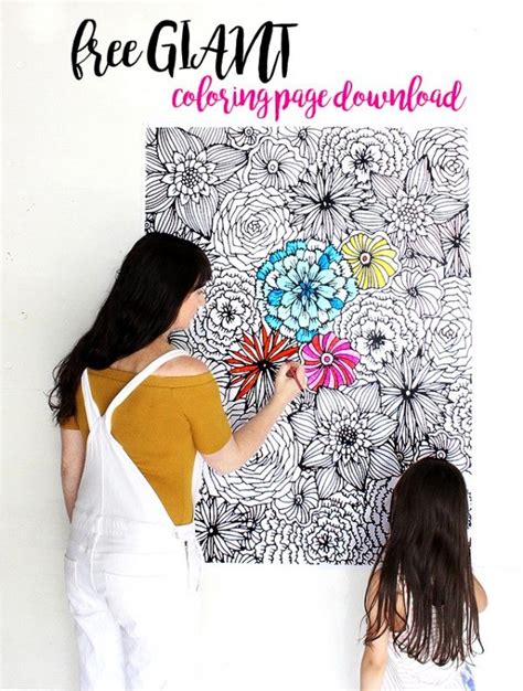 giant coloring page stamping coloring posters coloring