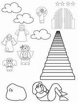 Ladder Children sketch template