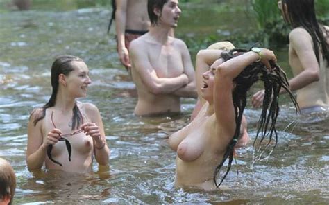 topless in a lake myconfinedspace nsfw